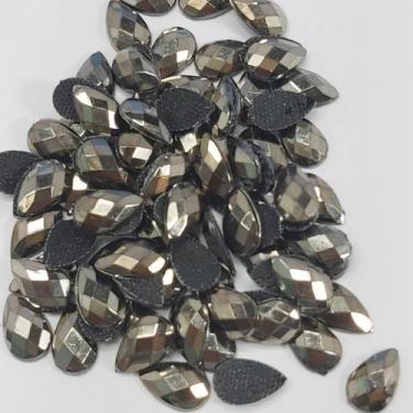 Imagem de Chaton Termocolante Gota Oval Hotfix Rhinestone para Unha Strass Nail 