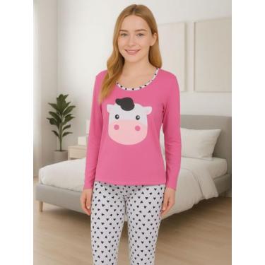 Imagem de Pijama de Inverno Manga Longa e Calça Cumprida - c9 BICHINHO LONGO - M