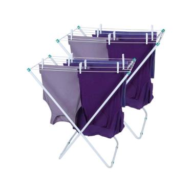 Imagem de Kit 2 Varal de Chão Retrátil Slim Mor