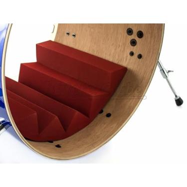 Imagem de Abafador de Bumbo Kick Control KC16VM Vermelho Profundidade até 16 e Diâmetro 18 a 26