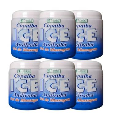 Imagem de KIT 6 Gel de Massagem Ice Copaíba e Andiroba para Dores Refrescante 250g Pronatus do Amazonas
