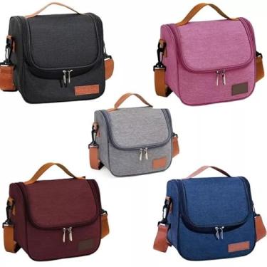 Imagem de Bolsa Térmica Com Alça Lanche Bebida Lancheira Portátil Trabalho Fitness (Cor Aleatório 2005)
