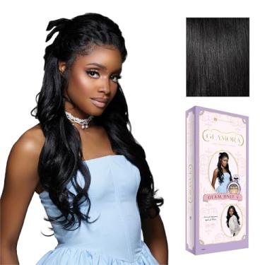 Imagem de Sensationnel Glamora Lace Front Wig - Glam Unit 4 Glueless 13x4 Laceparting Ready to Wear Synthetic Preplucked Hairline (1 JETBLACK)