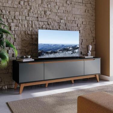 Imagem de Rack Kappesberg 3 Portas Preto Fosco-chumbo 180cm