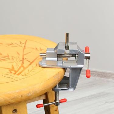 Imagem de Mini torno de bancada pequeno grampo de mesa universal furadeira prensa para joias diy reparo de relógio clipe de escultura nuclear hobby ferramenta de reparo de artesanato