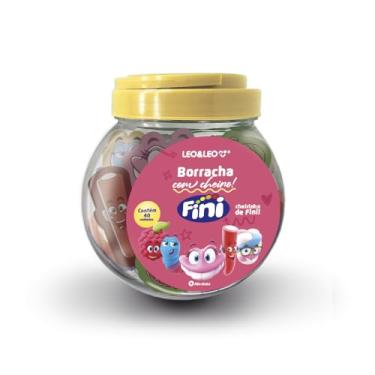 Imagem de BORRACHA DECORADA C/ AROMA FINI - POTE C/ 40 UND LEO&LEO