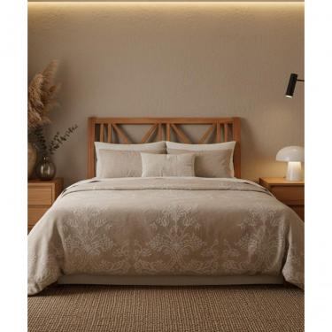 Imagem de Cama De Casal King Size Jady 1,95 X 2,05 - Madeira Maciça - Móveis De Gramado - Castanho