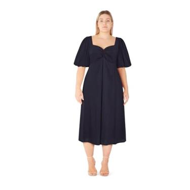 Imagem de City Chic Vestido feminino plus size - Makenzie, Azul marino, 48