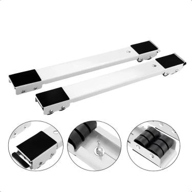 Imagem de 2X Suporte De Rodinhas Geladeira Fogão Máquina De Lavar Free