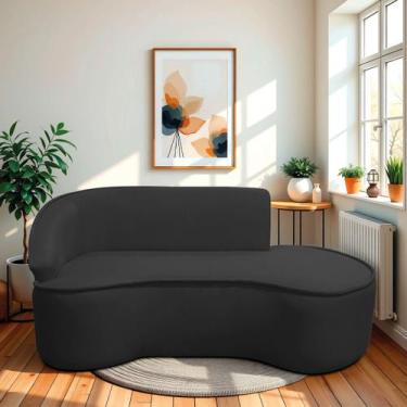 Imagem de Divã Recamier Curvo Sala de Estar Recepção Marrocos 180cm Lado Direito