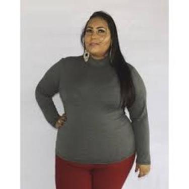 Imagem de Blusinha seguda pele p/ gordinha - KGENTE, Cinza, G3