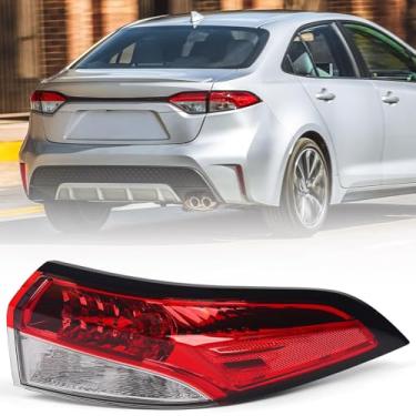 Imagem de Huray Conjunto de luz traseira externa para Toyota Corolla 2020-2022 substituição da lâmpada traseira 8156112D10 Lado do passageiro (direito)