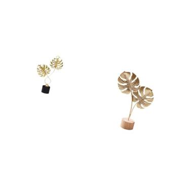 Imagem de Fenteer Escultura de Folha de Ferro, Arte Colecionável, Ornamento para Mesa, Armário, Lareira Interna, Folha de Metal em Forma de Folha, Artesanato Criativo a