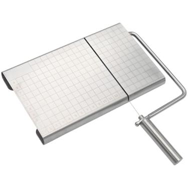 Imagem de LUMINFLY Fatiador de queijo de precisão com fio de aço inoxidável, cabo ergonômico para cortar queijo, manteiga, presunto e frutas macias