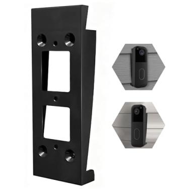 Imagem de xoermioy Blink Suporte de revestimento de vinil para campainha de 2ª geração (modelo 2025) – Suporte angular para campainha de vídeo Blink (vinil padrão de 10 cm, placa Hardi, alumínio), com chave de