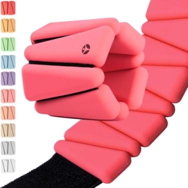 Imagem de OmWeights – Pesos de pulso e tornozelo para homens e mulheres | Eleve seus exercícios com pulseiras pesadas | Pesos de tornozelo para cardio, ioga e pilates para mulheres e homens | Pesos ajustáveis