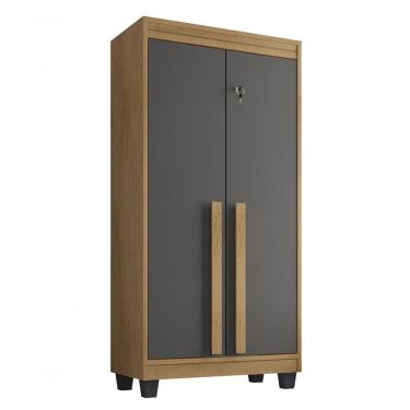 Imagem de Armario Multiuso Paris Cinamomo Com Grafite - Rv Moveis