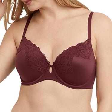 Imagem de Maidenform Sutiã feminino Comfort Devotion Your Lift com aro e alças conversíveis, Cola vermelha, 34B