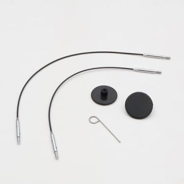 Imagem de Conjunto de Cabos para Mini Agulha Circular Intercambiável - Nylon preto - 10660 - Knitpro