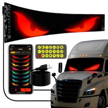 Imagem de Painel Letreiro Matriz De Led Flexível Imagens Textos 64 * 16 Leds com controle remoto