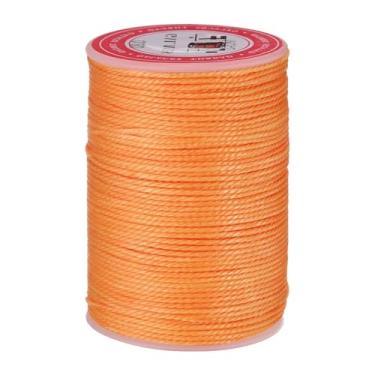 Imagem de Cordão de cera premium para fazer pulseiras, fio encerado de 60 metros, corda de pulseira de poliéster encerado para costurar colar e macramê DIY artesanato