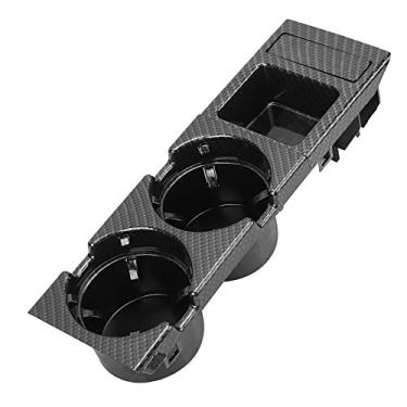 Imagem de Cocoarm Porta-copos e Organizador de Moedas para Console Central E46 Série 3 1999-2006 Com 2 Bases Fáceis de Limpar (padrão de carvão)