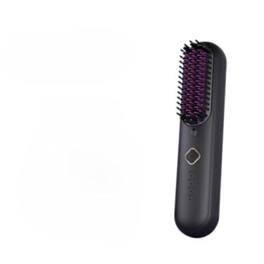 Imagem de Escova Alisadora, Escova Elétrica Alisar Cabelo Alisadora Portátil Modeladora,Ajuste de Temperatura de 4 Velocidades Carregamento Usb(Z09-Preto)