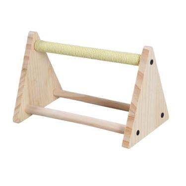 Imagem de Fxzqgnh Suporte para, Poleiro para, área de Recreação Estável, Suporte para Afiar As Garras de Periquitos, Agapornis, Calopsitas, Amarelo