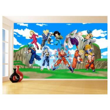 Imagem de Papel De Parede Dragon Ball Goku Vegeta Anime 3,5M Dbz431 - Você Decor