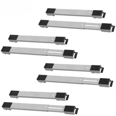 Imagem de Suporte com Rodinhas para Geladeira e Máquina de Lavar, Suporte Móvel para Móveis e Eletrodomésticos Pesados, Base com Rodas até 200kg(Cinza4)