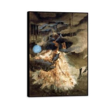 Imagem de Remedios Varo Decoração de parede I'll pass them apart impressão em tela pintura surrealismo arte de parede decoração de casa Remedios Varo pôster presente para quarto sala de estar 100 x 70 cm (39 x