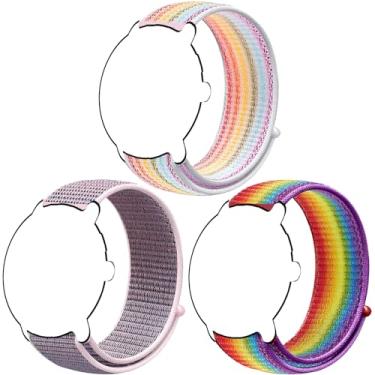 Imagem de Harikiri Pulseiras de nylon de 18 mm compatíveis com Garmin Venu 3S/Venu 2S/Vivoactive 4S/Vicomove 3S/Active S/Forerunner 265S/255S/255S Music, Fossil geração 6 42 mm/5E 42 mm/feminina Gen 4 esportiva