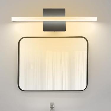 Imagem de Luz de Espelho LED Arandelas de Parede Banheiro Arandela Moderna Sombra Acrílica Iluminação de Imagem Penteadeira Iluminação de Parede para Banheiro Sala de Estar Armário Espelho Escada (Luz Quente