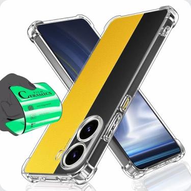 Imagem de Capa Capinha Anti Shock Transparente + Película Para Xiaomi Poco X7 Pro