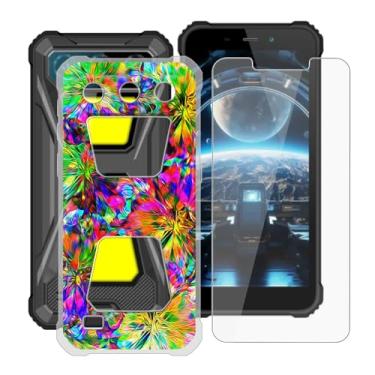 Imagem de HGJTFANY Capa para Oukitel G5 com 1 protetor de tela de vidro temperado, TPU macio à prova de choque X antiarranhões ultrafina transparente para Oukitel G5 (6 polegadas) - XT117