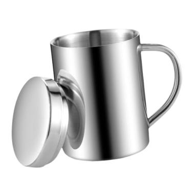 Imagem de menolana Caneca térmica de camping, leve, para água, chá e café, com alça, ideal para viagens, mochilão, culinária e fogueiras, 300ml