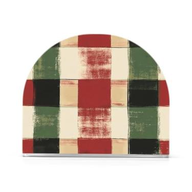 Imagem de xigua Porta-guardanapos xadrez de Natal alegre para mesas - Porta-guardanapos para cozinha, porta-guardanapos de mesa, porta-guardanapos de coquetel, porta-guardanapos de papel304