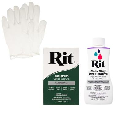 Imagem de Rit Dye Powder com conjunto de fixadores ColorStay – Kit tudo em um com luvas para reduzir o sangramento de cor