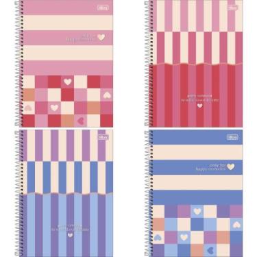 Imagem de Caderno Universitário Melrose 10 Matérias 160 Folhas Capa Dura (pacote