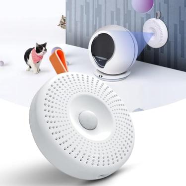 Imagem de Desodorante para Areia de Gato Caixa 99 Desodorização Recarregável Energia USB Design Inteligente Amigável Gatos Redução Adequado Quartos Cozinhas Salas Estar