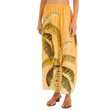 Imagem de Saia Farm Rio Itacaré Coqueiro Laranja-Feminino