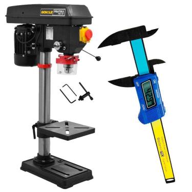 Imagem de Furadeira de Bancada 5/8 POL Completa FSB 16P Pratika SCHULZ + Paquímetro Digital 6 POL WESTERN