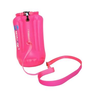 Imagem de Generic Boia de Natação 20L Versátil, Bolsa Estanque Impermeável para Natação, Ideal para Camping, Passeios de Barco, Pesca, Remo e Caminhadas, Rosa Vermelha