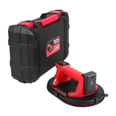 Imagem de Bothyi Elevador a vácuo elétrico com ventosa, antiderrapante, inteligente, industrial, sem fio, para visor digital, azulejos e vidros, para uso em automóveis, 10 Inch Diameter