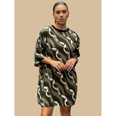 Imagem de Vestido Tshirt Estampado Tucano Grafico Farm Cor:;Tamanho:M-Feminino