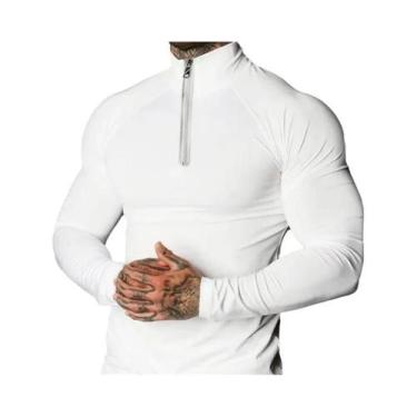 Imagem de Camiseta De Compressão Masculina De Secagem Rápida Com Mangas Longas E