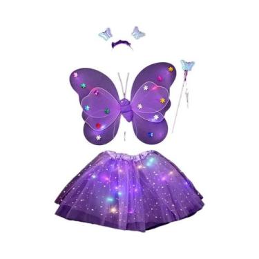 Imagem de Conjunto De Três Peças De Brinquedo Mágico Com Asas De Borboleta Lumin