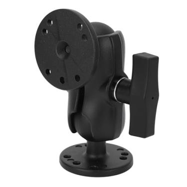 Imagem de KIMISS Suporte para Caminhão Resistente Com Adaptadores Esféricos de Tamanho C de 1,5 Polegadas - Braço de Soquete Duplo Com Duas Placas Redondas para Tablets, Localizadores de Peixes e Muito Mais