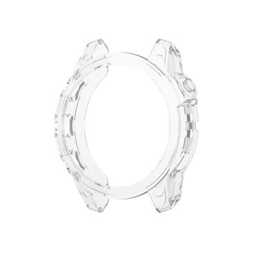 Imagem de IENYU Capa de TPU macio para Garmin Fenix 7X 7S 7 5S 5 5X Plus 6S 6 6X Pro Smartwatch Silicone Bumper Frame Shell Cover para Garmin Fenix7 (Cor: Transparente, Tamanho: para Fenix 6 6 Pro)