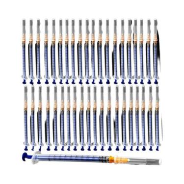 Imagem de Seringa De Laboratório Descartável De 1Ml/Cc Com Agulha De 1 Polegada,